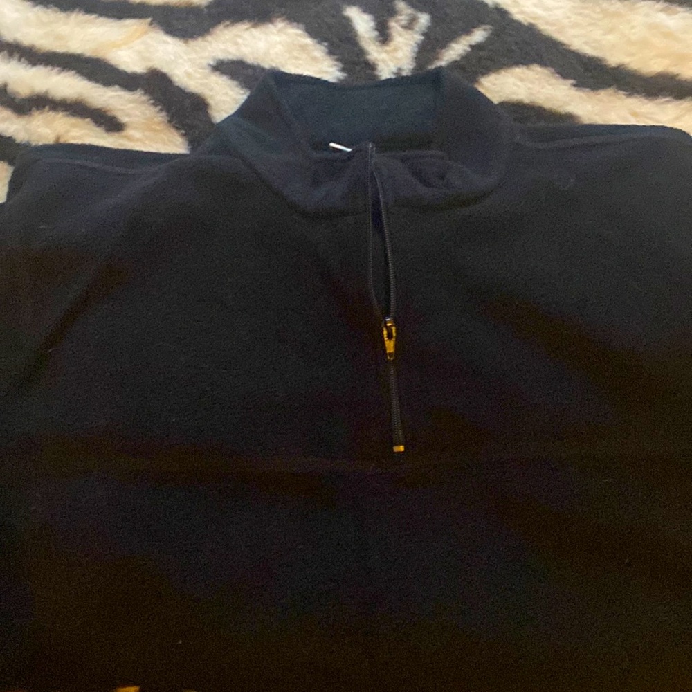 Men’s XL fleece zip up jacket black
